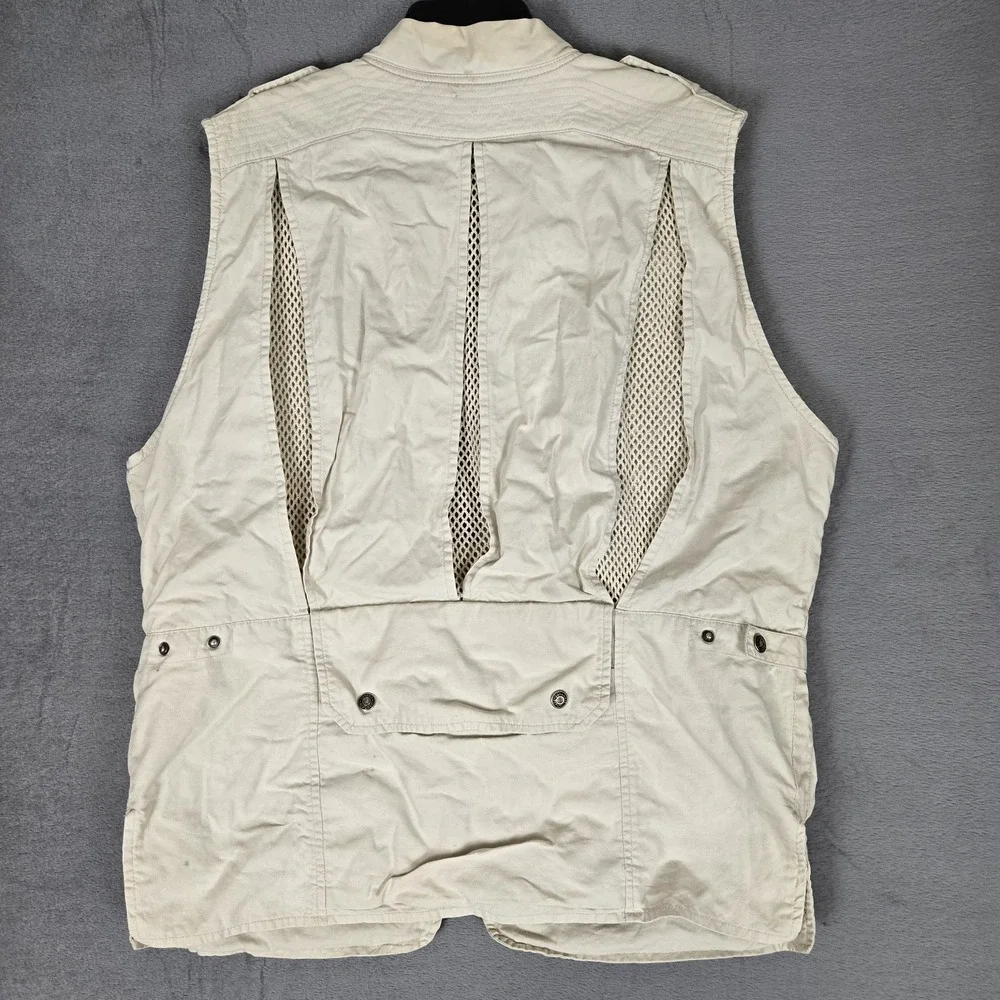 Vintage Banana Republic Vest Mens Medium Safari Photography Shooting Fishing